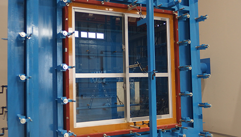 Wind resistance test for window     